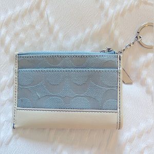 Coach Powder Blue Card/Coin Wallet